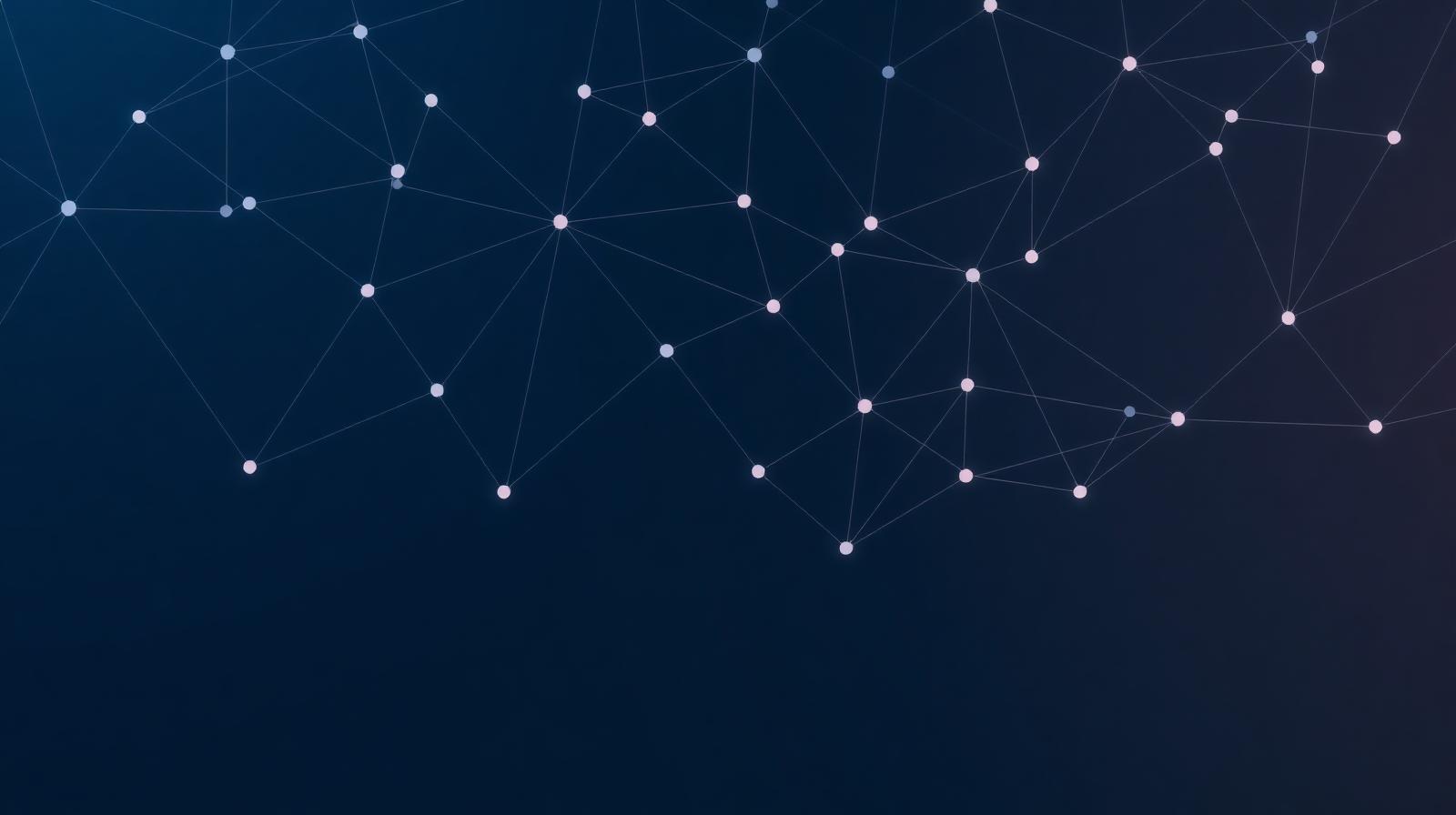 Connected network representing recruitment systems and workforce data